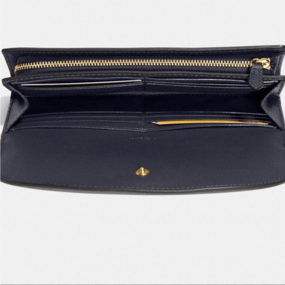 Navy blue COACH crossbody and matching wallet - Picture 10 of 14